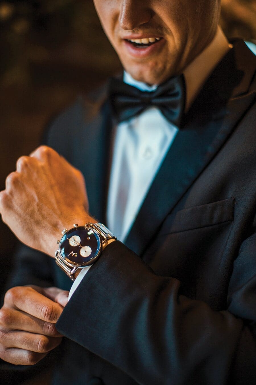grooms watch and jewelry